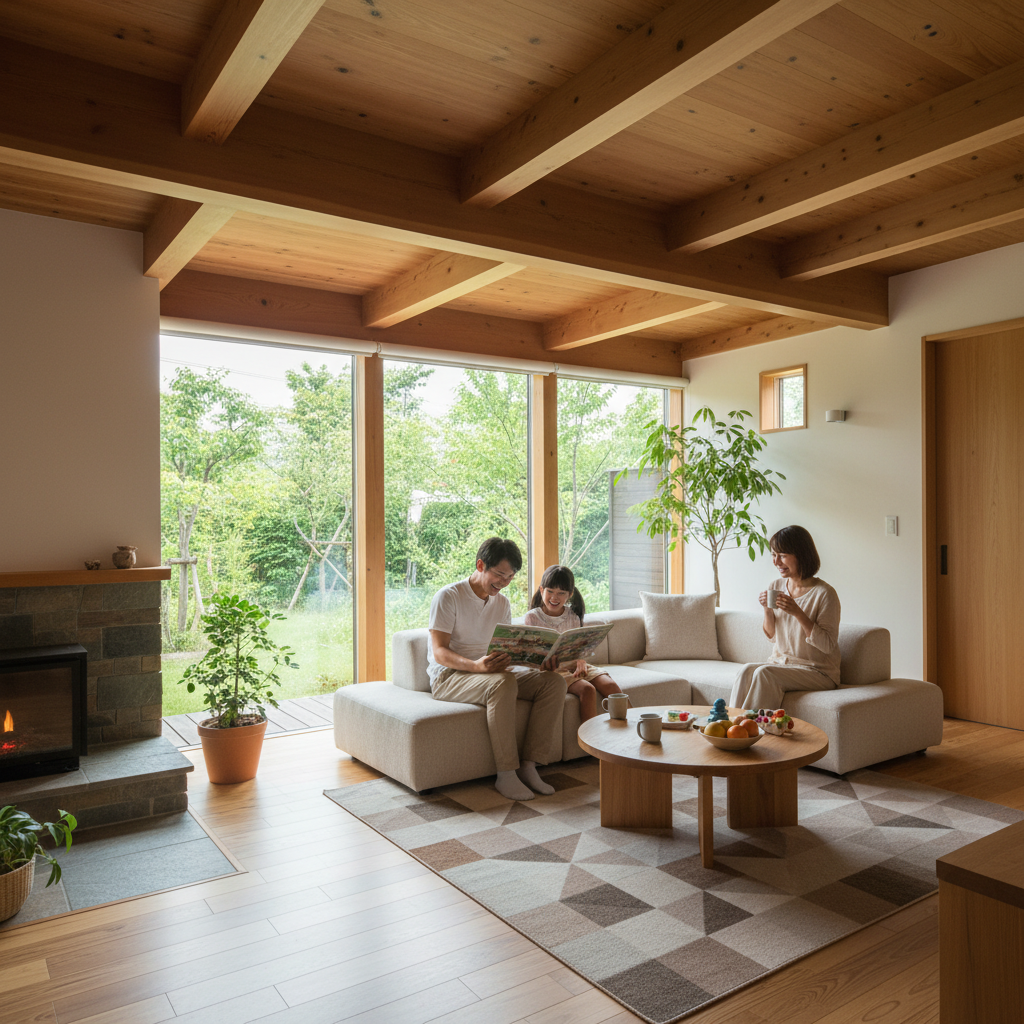 高気密住宅で暮らす家族